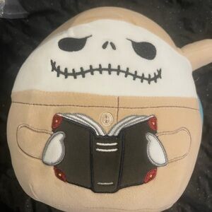 Jack Skeleton Plush with Book